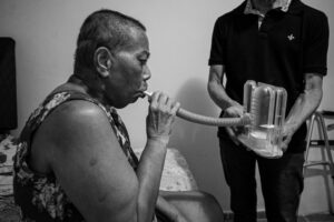 Recuperação de paciente em meio à pandemia